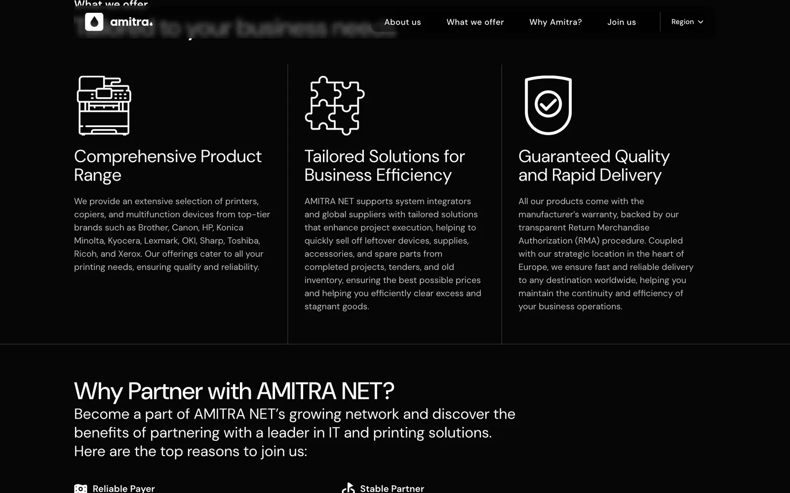 Amitra — What we offer