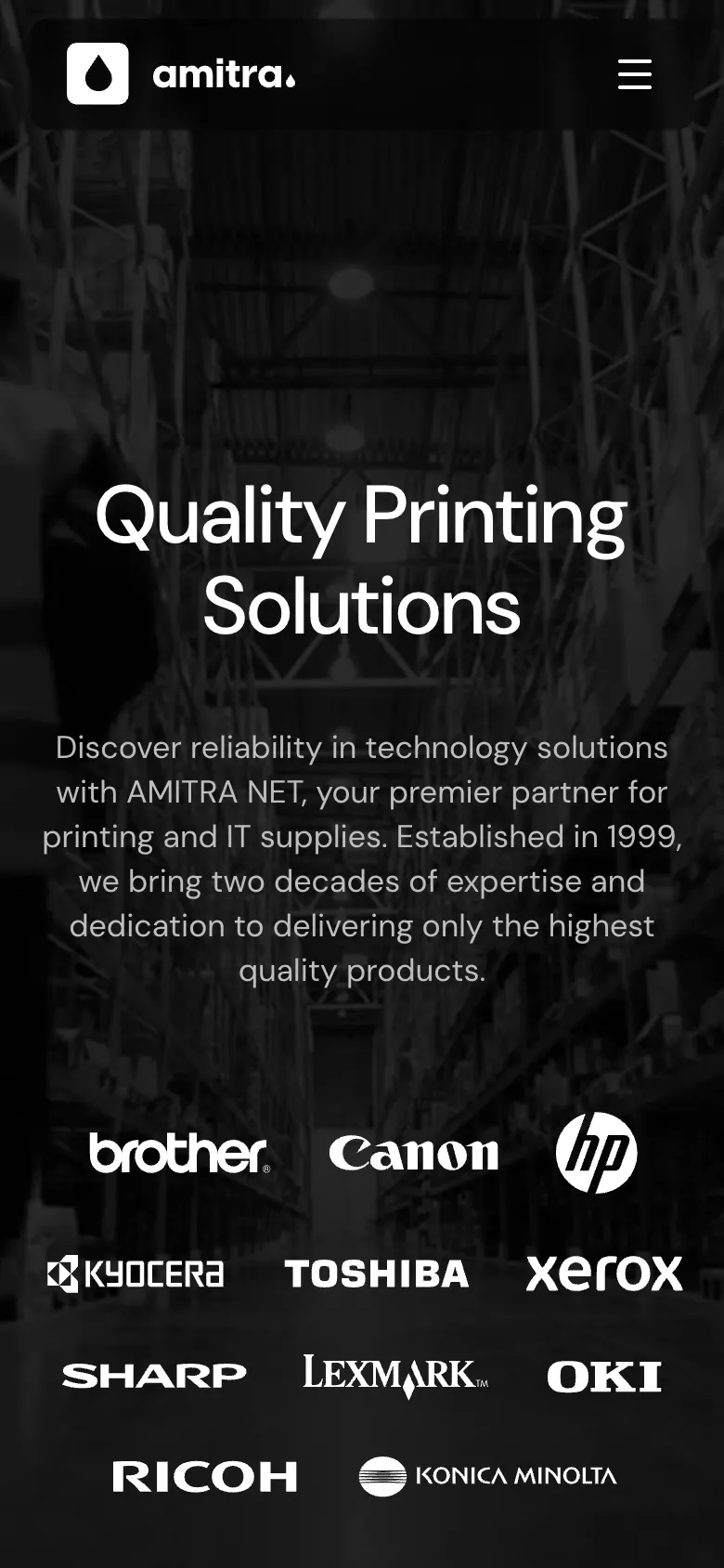 Amitra — mobile screen 1