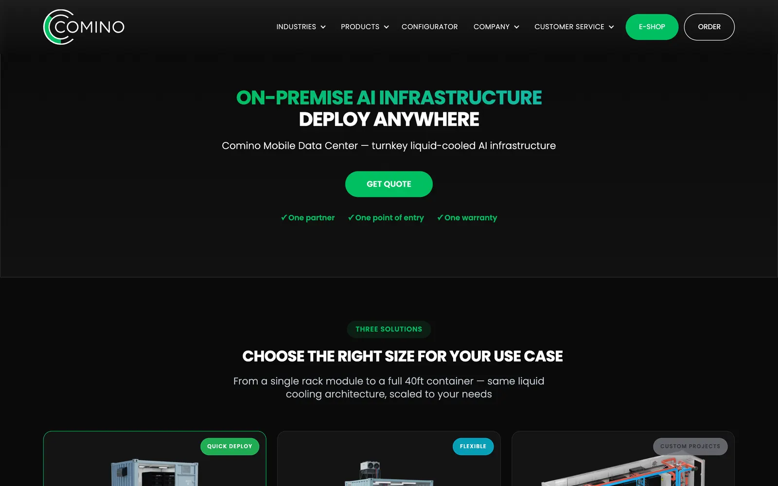 Comino — Mobile data center