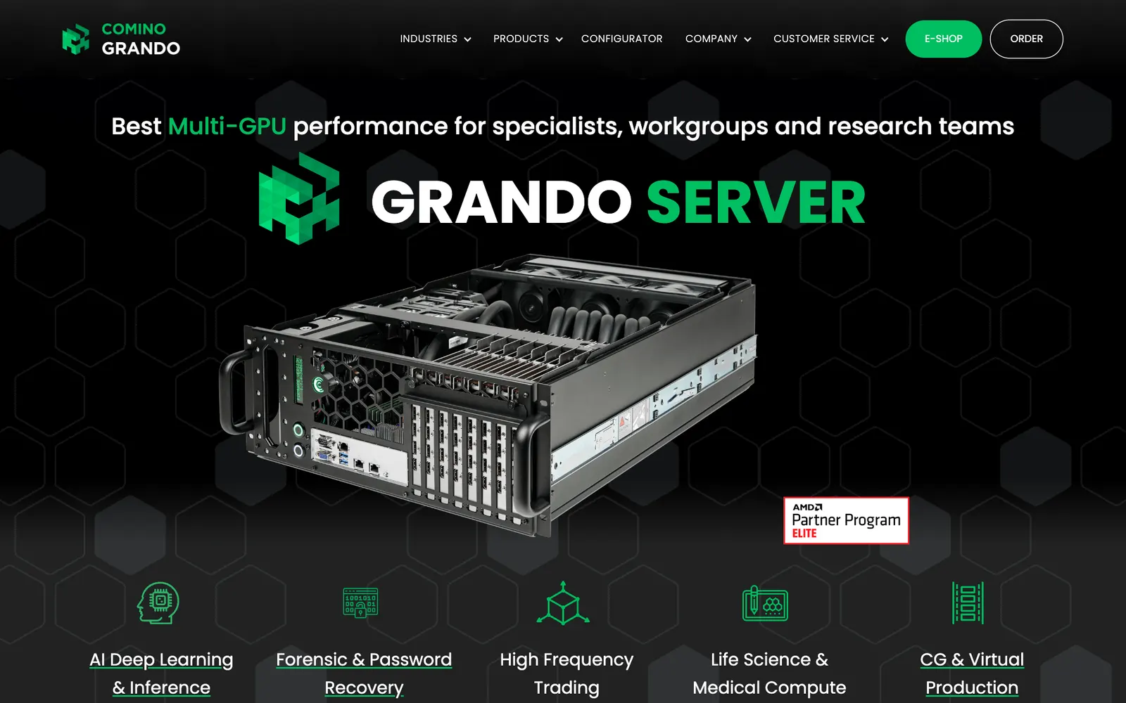 Comino — Grando server