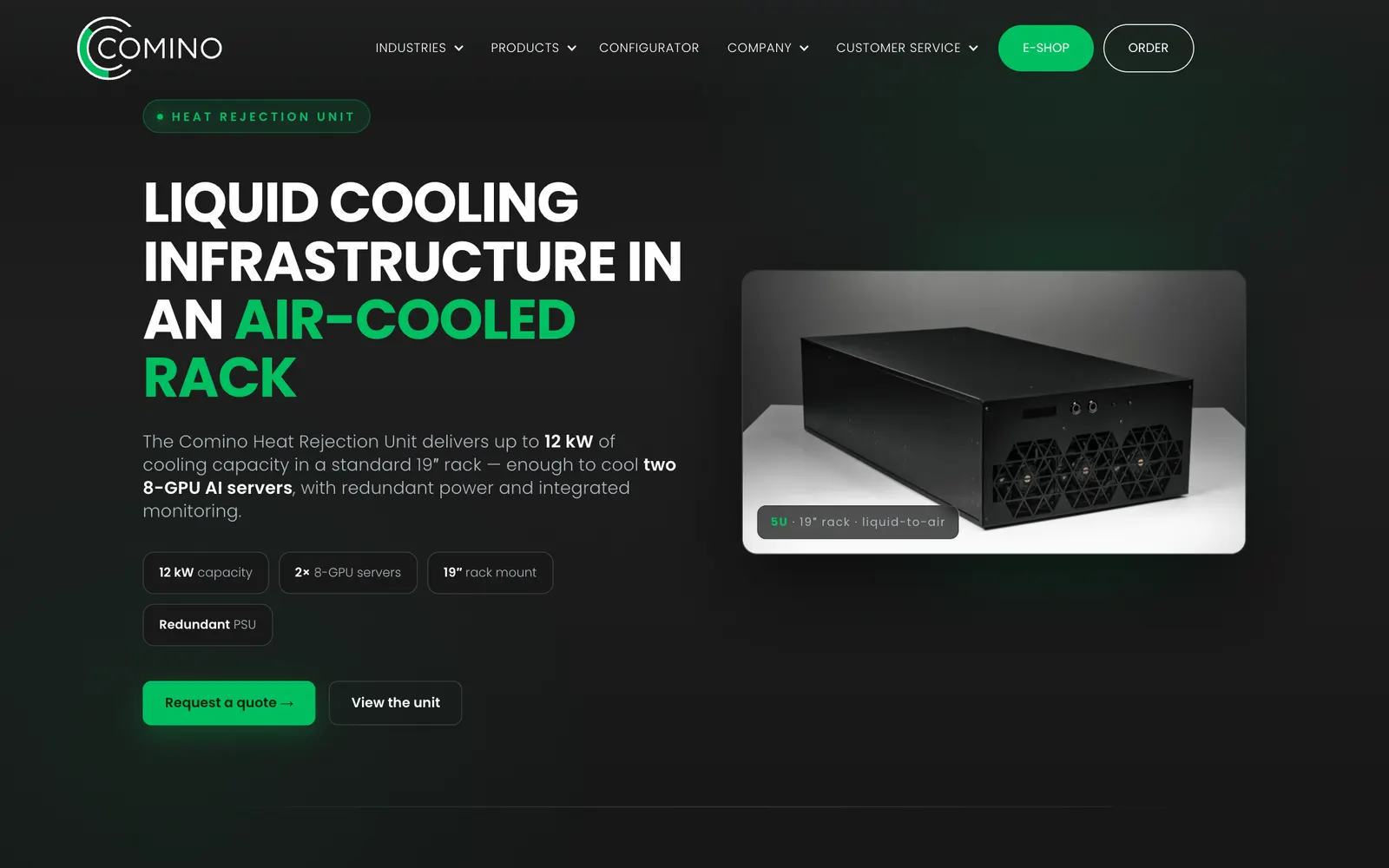 Comino — Heat rejection unit