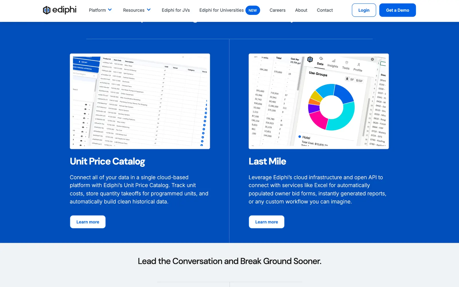 Ediphi — Feature cards