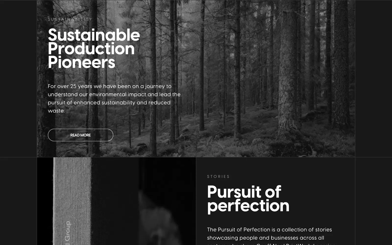 Geoff Neal Printworks — Sustainability & stories