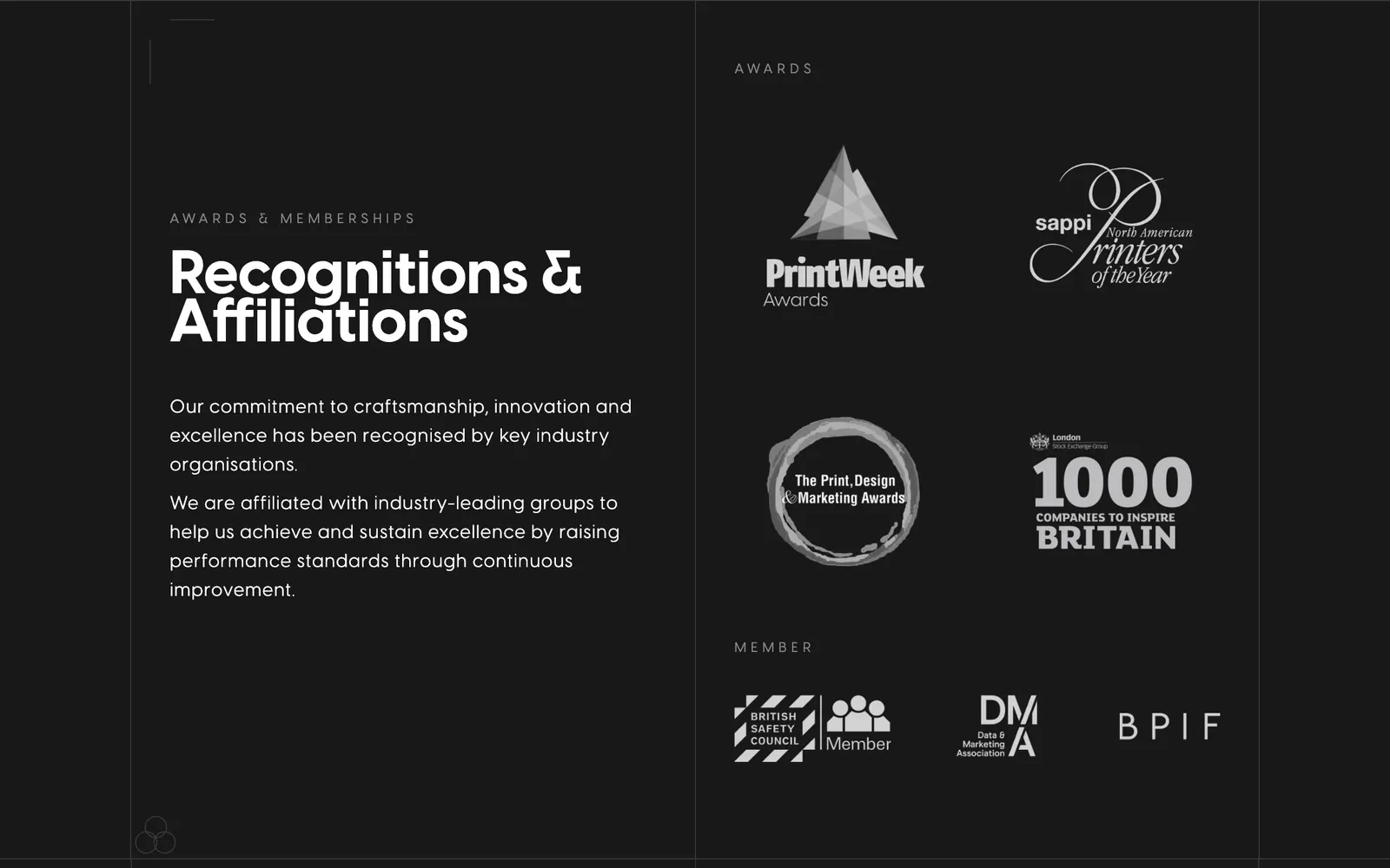 Geoff Neal Printworks — Recognitions