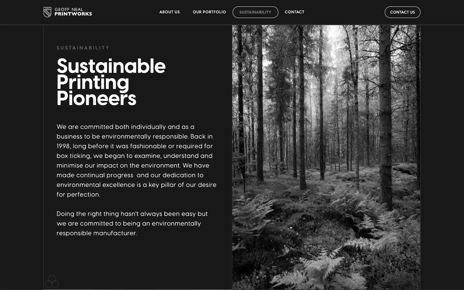 Geoff Neal Printworks — Sustainability