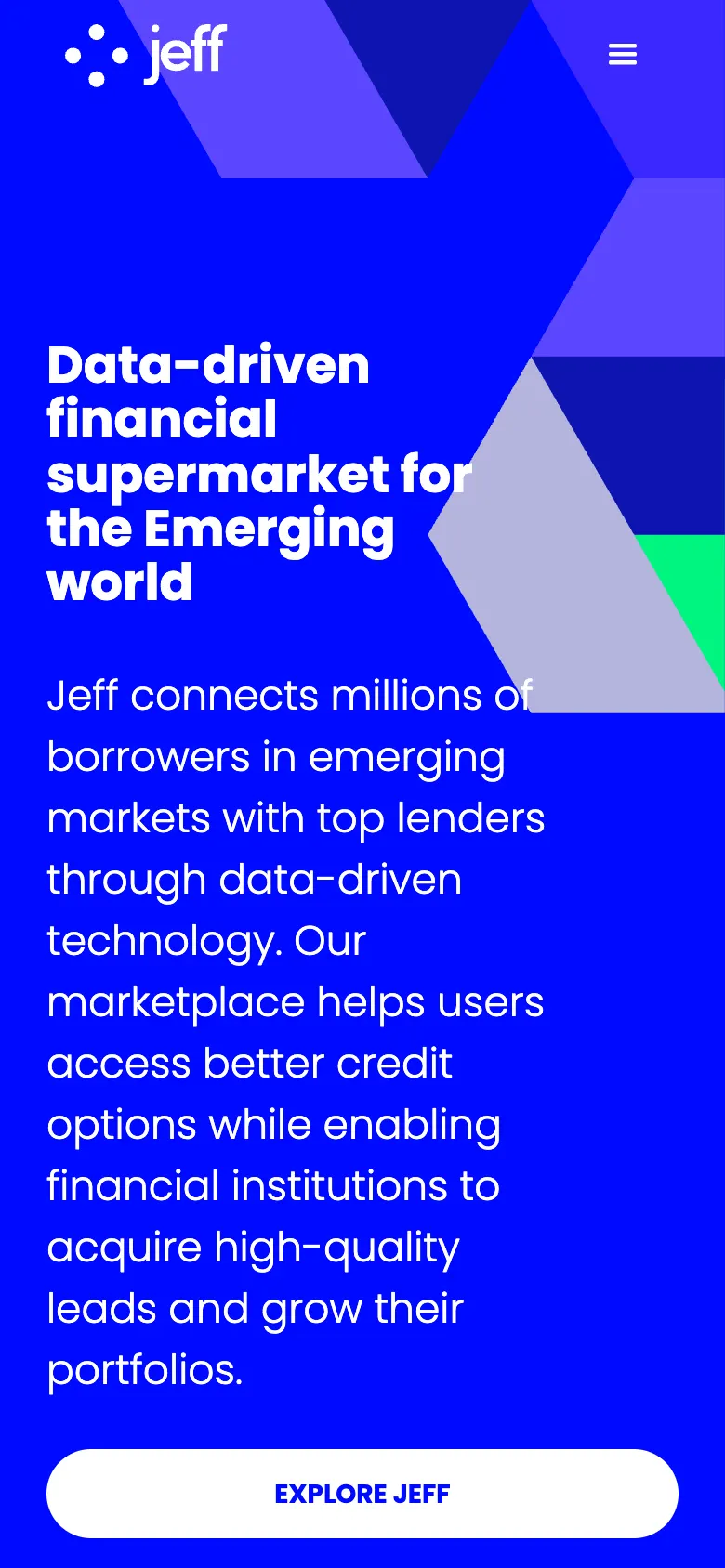 Jeff — mobile screen 1