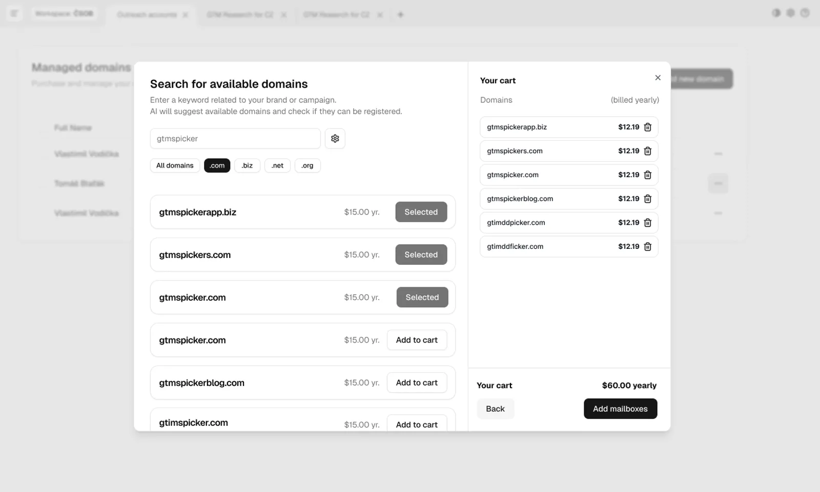 Leadspicker — Platform — managed domains