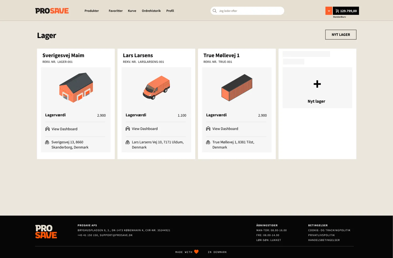 ProSave — Warehouses