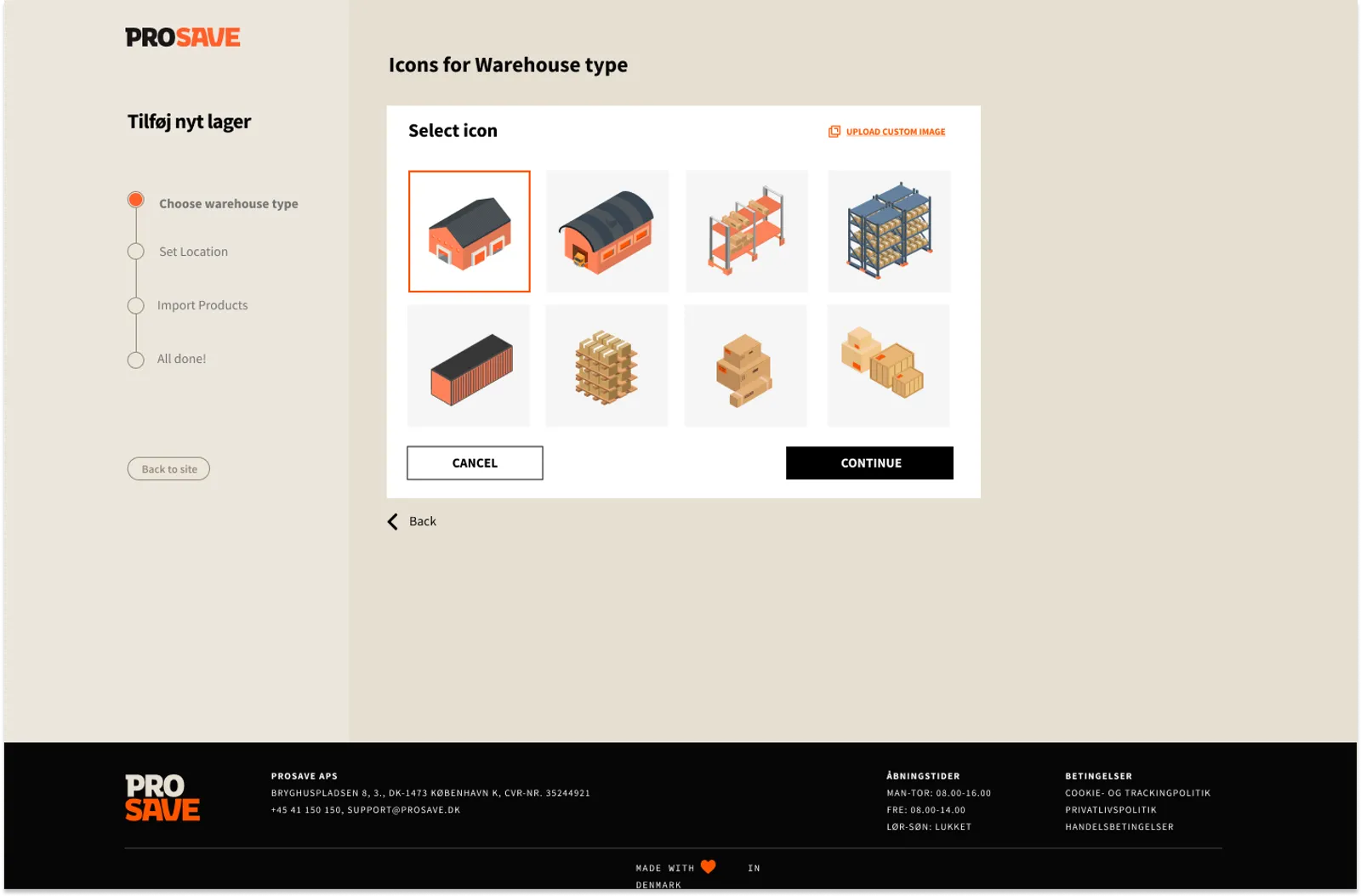 ProSave — New warehouse
