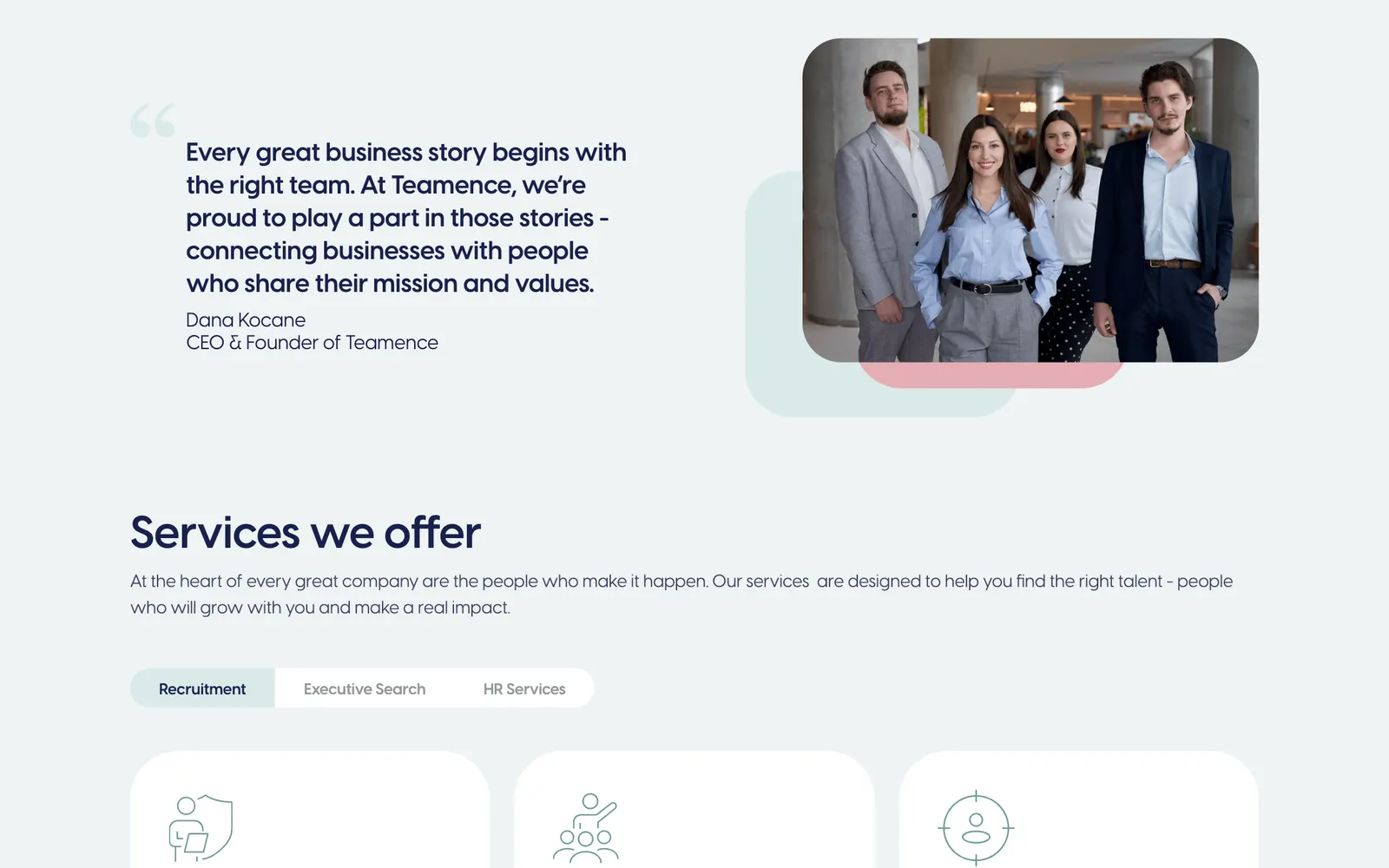 Teamence — Services