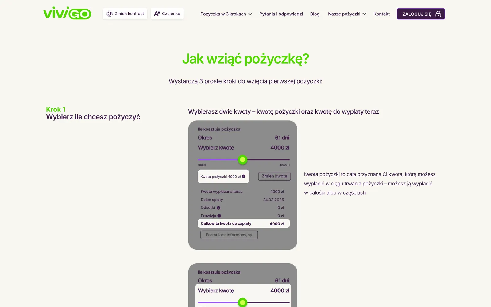 Vivigo.pl — How to take a loan