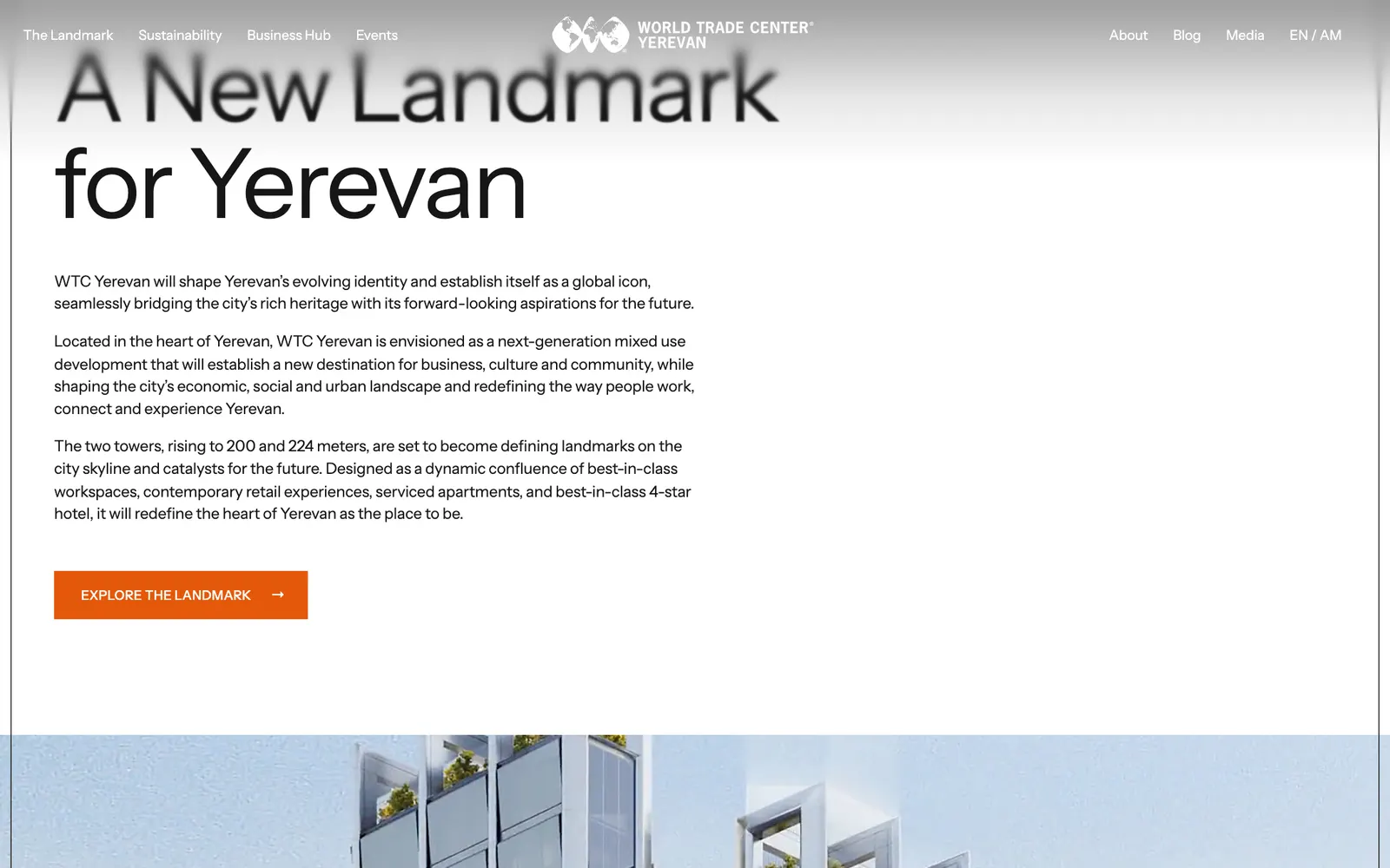 WTC Yerevan — A new landmark