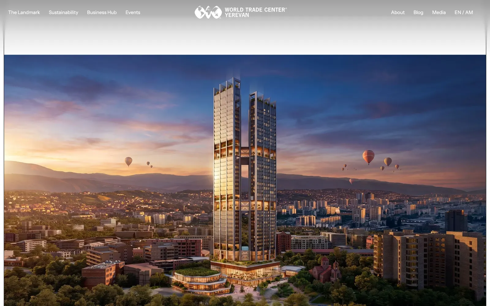WTC Yerevan — The towers