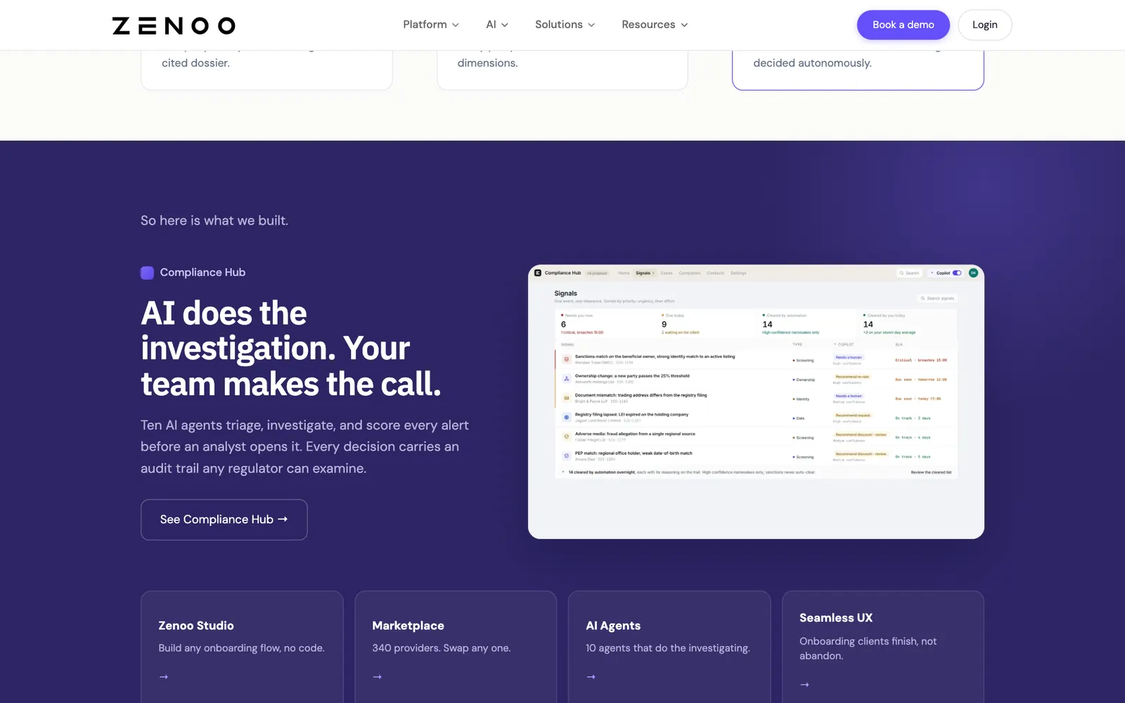Zenoo — Compliance Hub