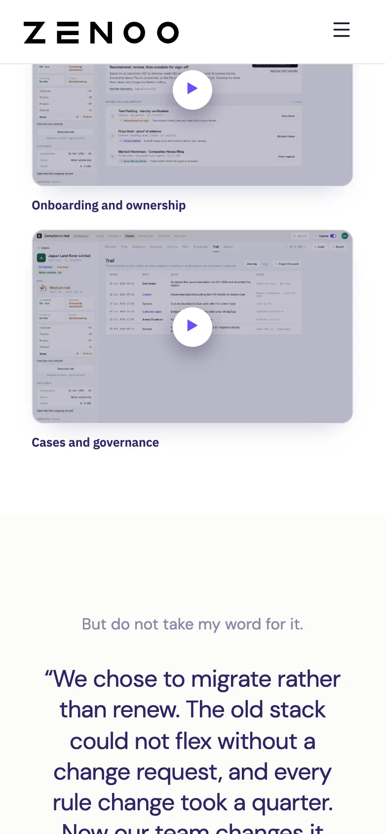 Zenoo — mobile screen 3